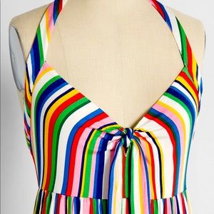 Rainbow MODCLOTH Maxi Dress 1X